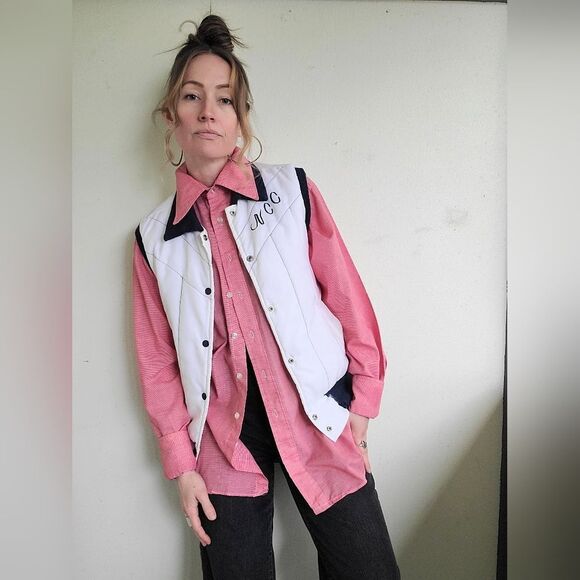 The Big Red Oversized Dagger Collar Button Down XL - Picture 7 of 14